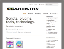 Tablet Screenshot of cgartistry.com